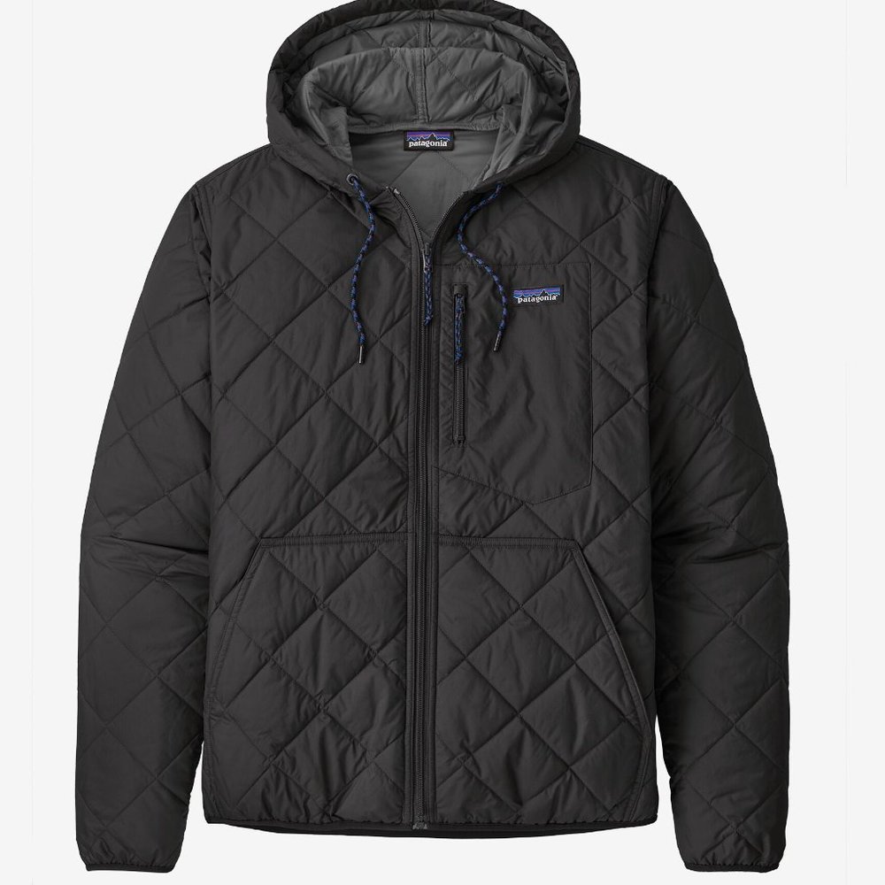 Men's Diamond Quilted Bomber Hoody